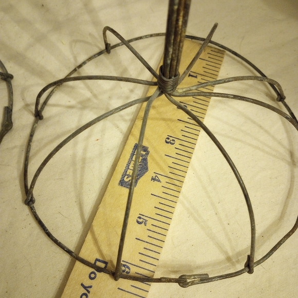 Two Rustic Wire Hat Structures - Picture 3 of 7